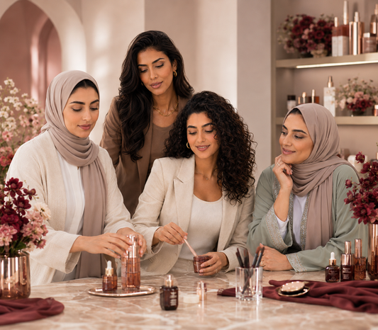 تنظيم طاولة ومستحضرات التجميل بطريقة عملية